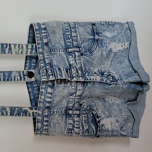 JC JQ JEANS SHORTS OVERALLS